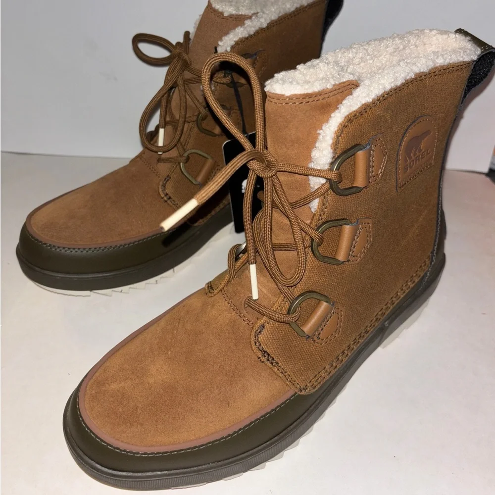 Sorel Tivoil IV Waterproof Suede Snow Lace Up‎ Boots Women 10 Cold Winter Outing